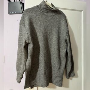 Gray Turtleneck Sweater for Women